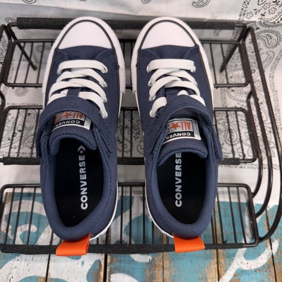 NEW Chuck Taylor All Star Malden Street Easy On Boys Size 1 Blue Sneakers - Picture 8 of 9